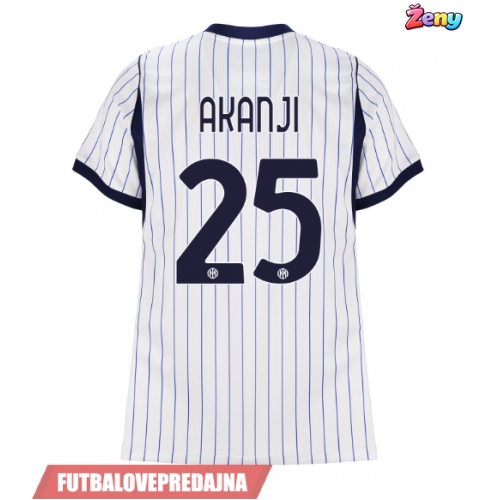 Lacne Ženy Futbalové dres Inter Milan Manuel Akanji #25 2026-27 Krátky Rukáv - Preč